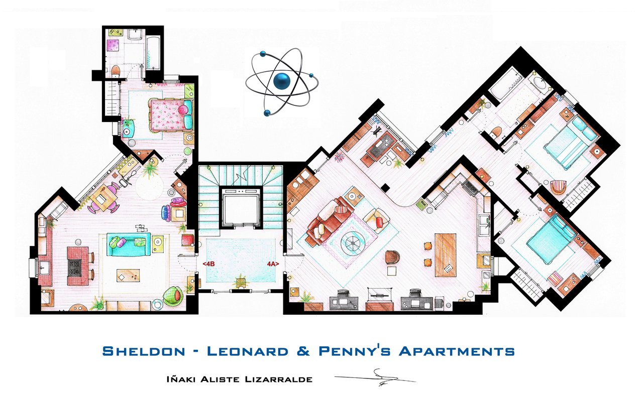 sheldon__leonard_and_penny_apartment_from_tbbt_by_nikneuk-d5c9t3t